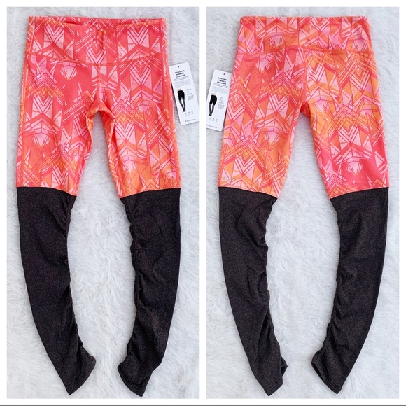 NWT ALO YOGA Guava Indio Ribbed Goddess Leggings - Picture 3 of 13